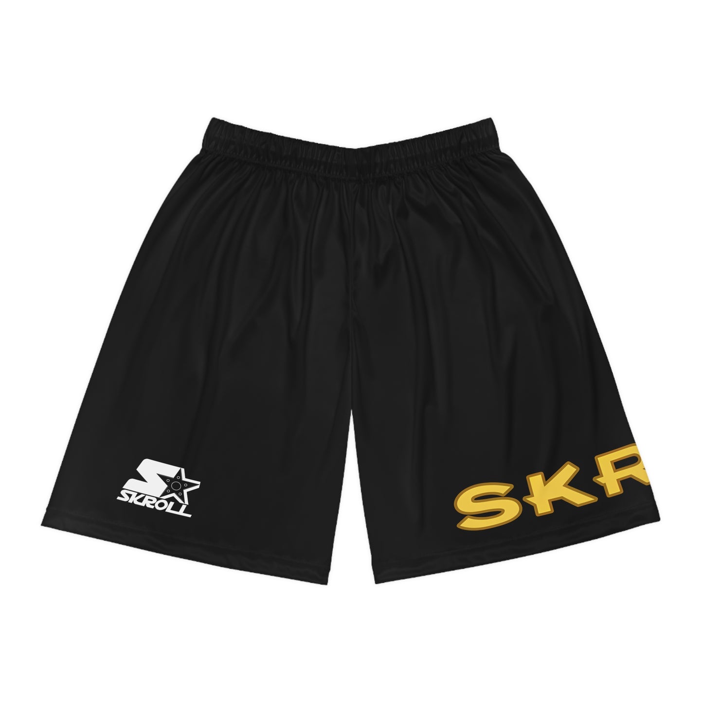 Athletic Shorts - SKROLL 'Shuriken x Gold Katana' Design