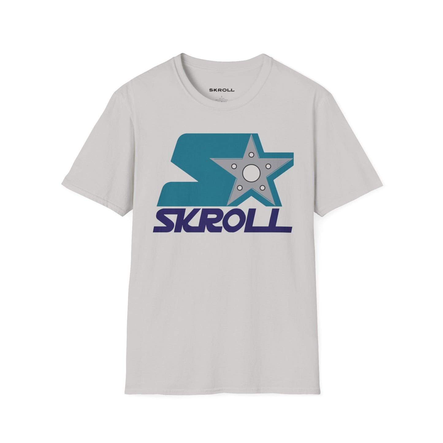 Skroll "Shuriken" Purp and Teal Tee