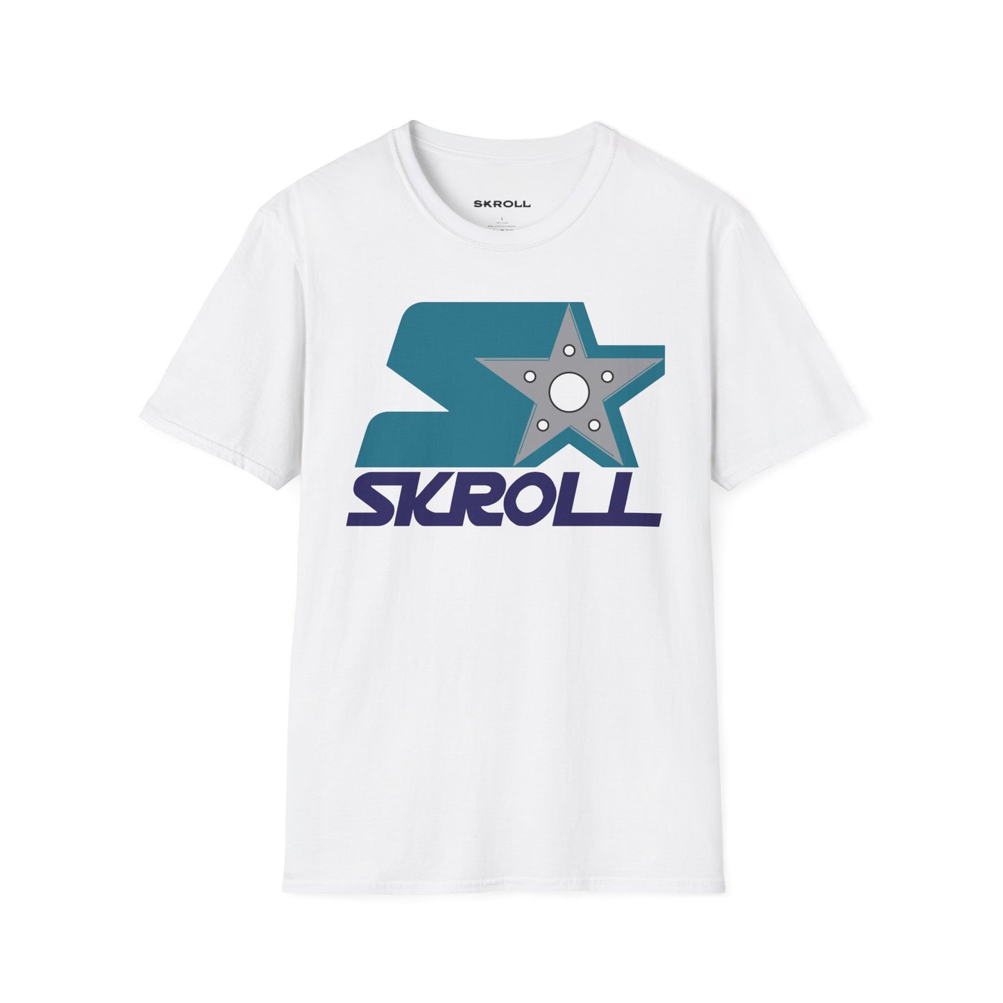 Skroll "Shuriken" Purp and Teal Tee
