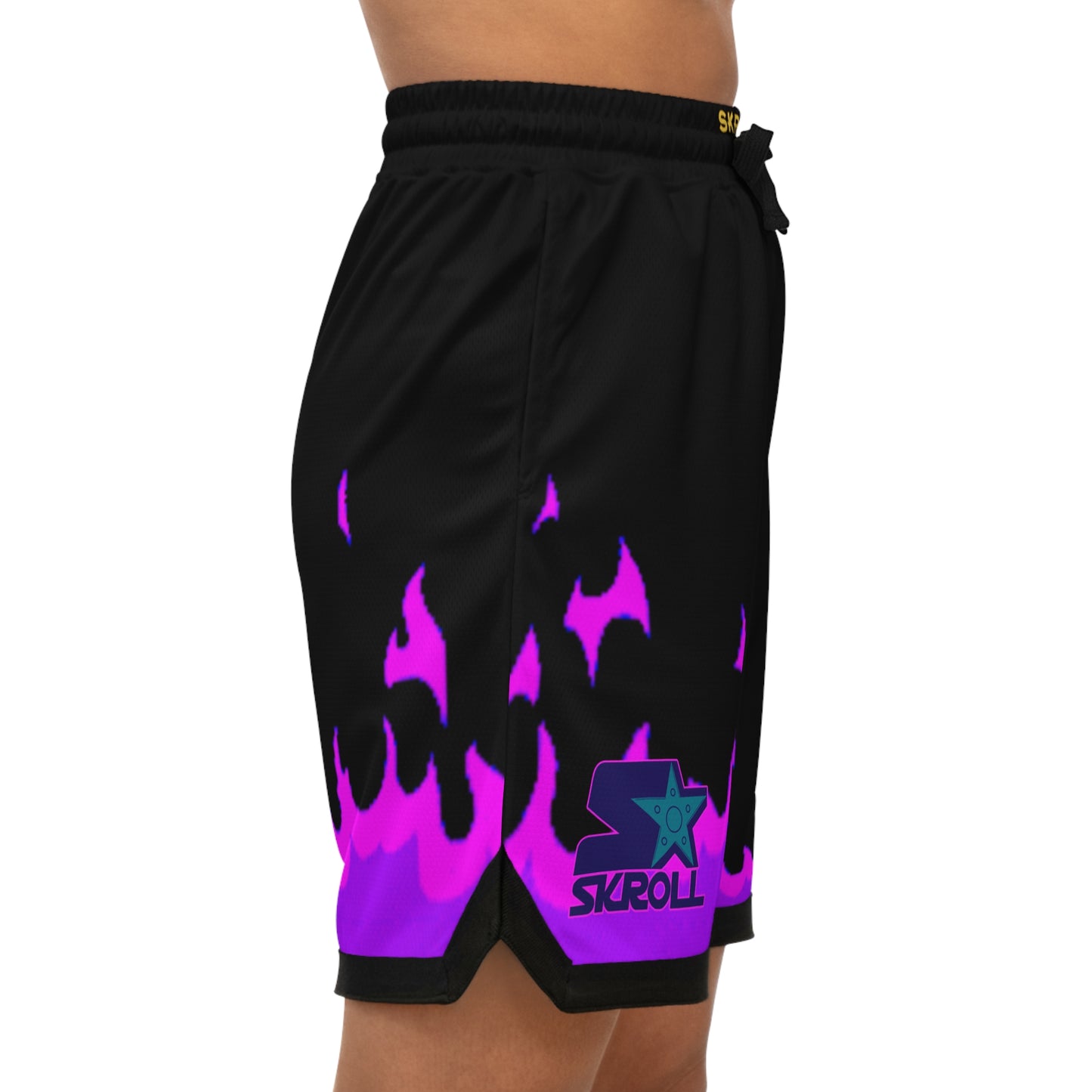 Skroll "Purple Flame Chakra Shuriken" Baller Shorts