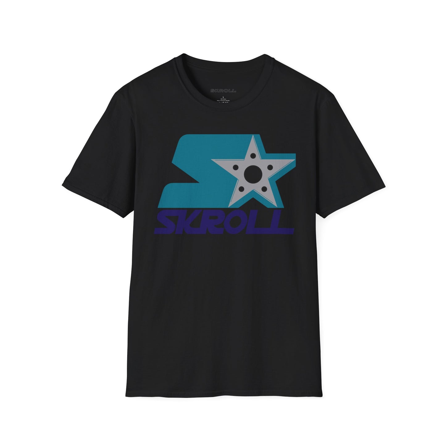 Skroll "Shuriken" Purp and Teal Tee