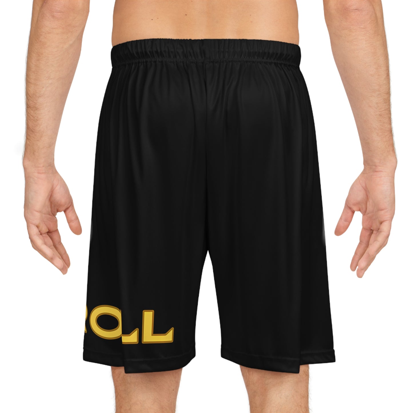 Athletic Shorts - SKROLL 'Shuriken x Gold Katana' Design