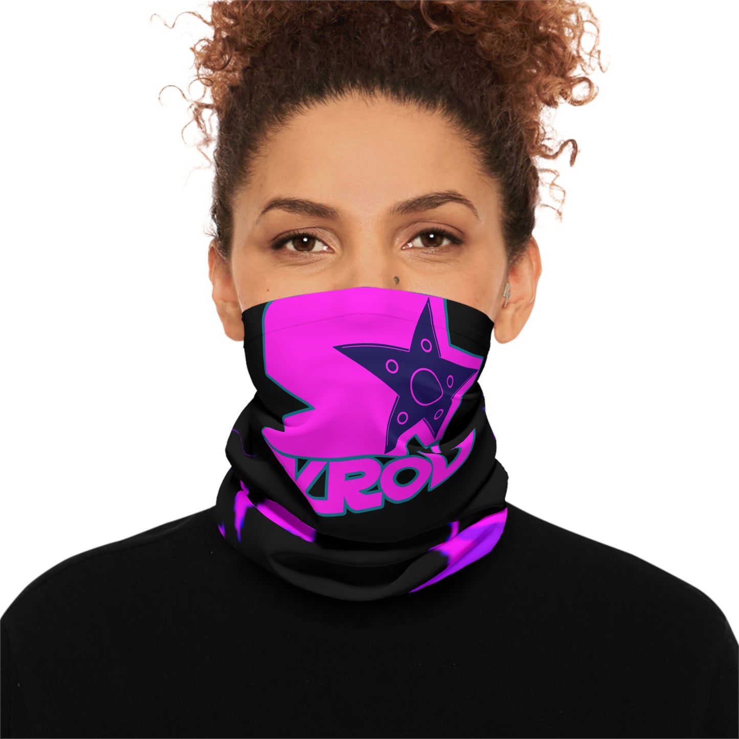 Neck Gaiter - Skroll 'Purp Chakra Shuriken' Shinobi Mask