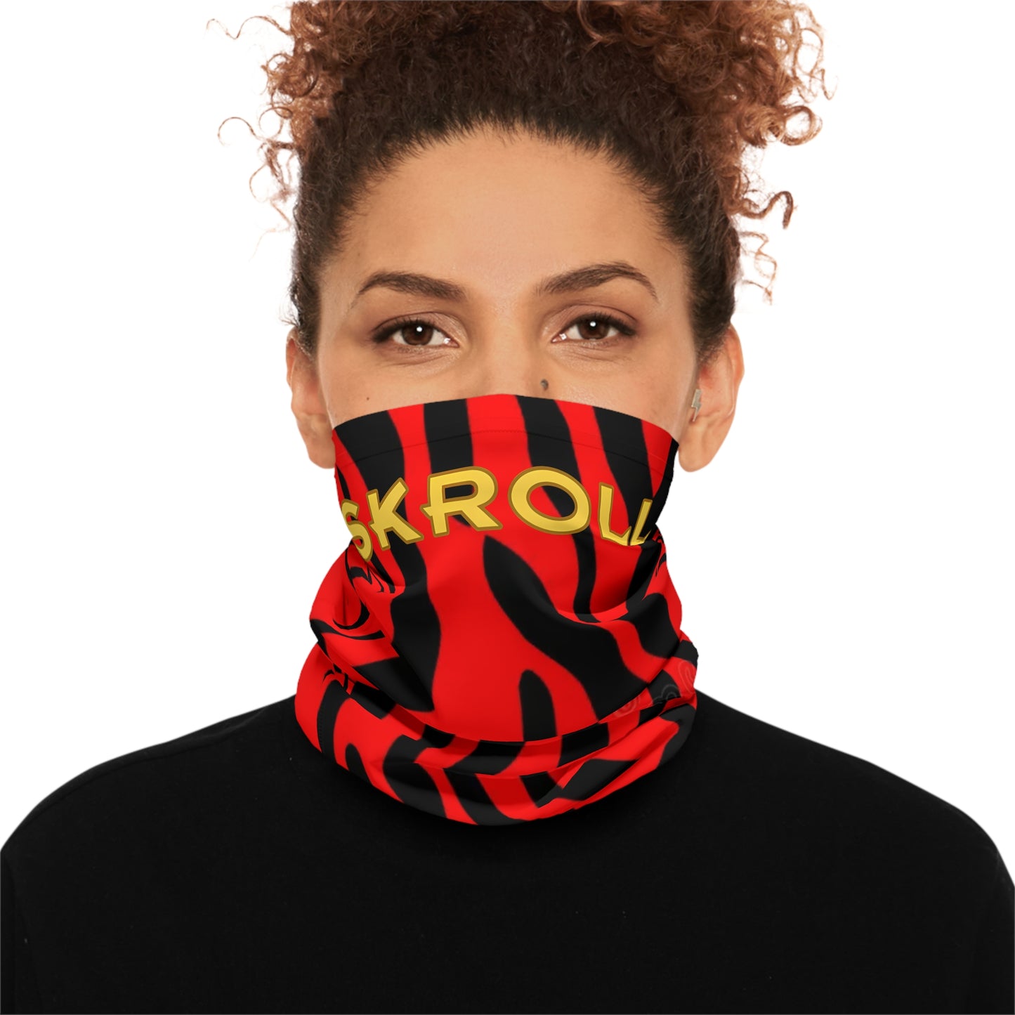 Neck Gaiter - Skroll 'Red Tiger Katana' Shinobi Mask