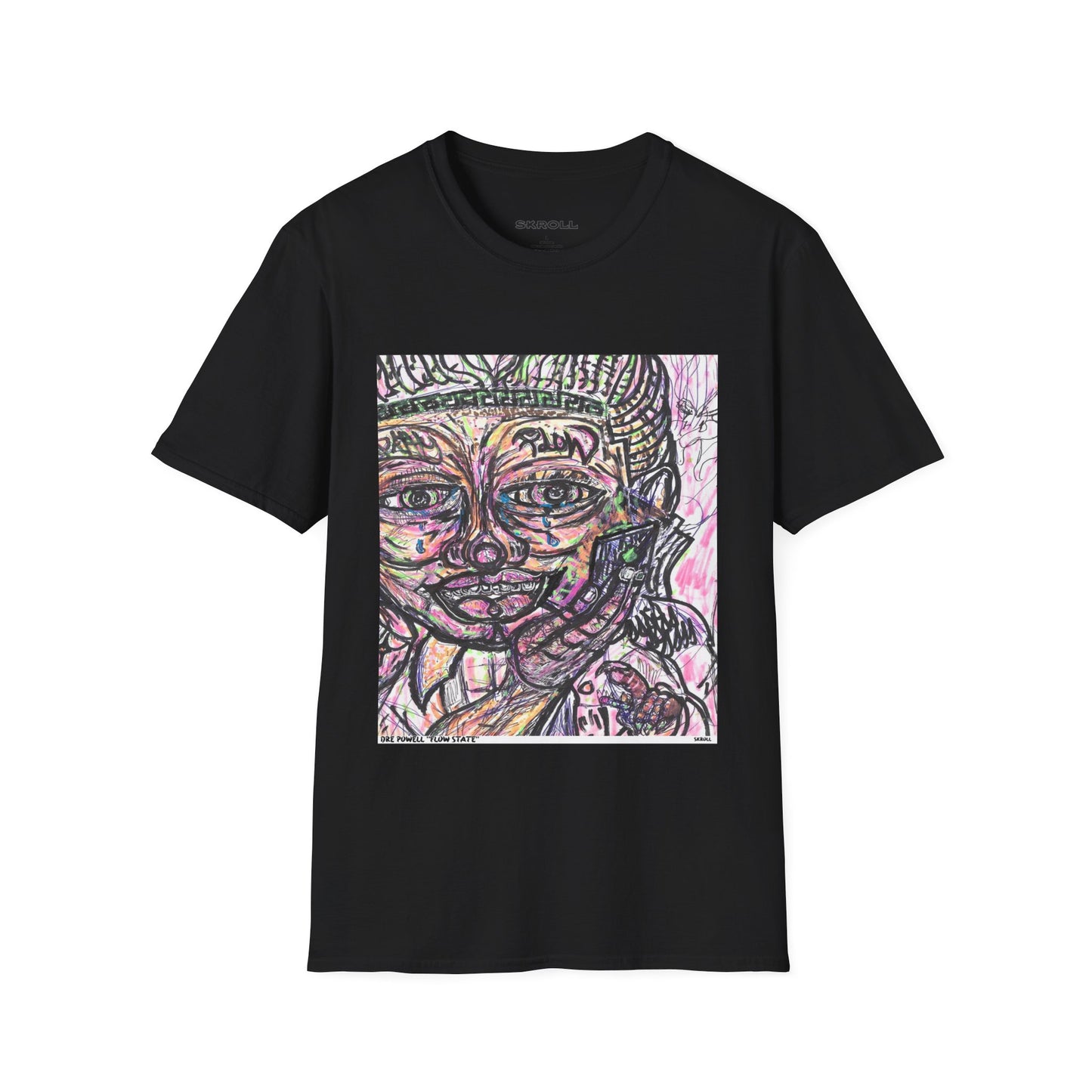 Skroll x Dre Powell "Flow State" Hand Drawn Tee