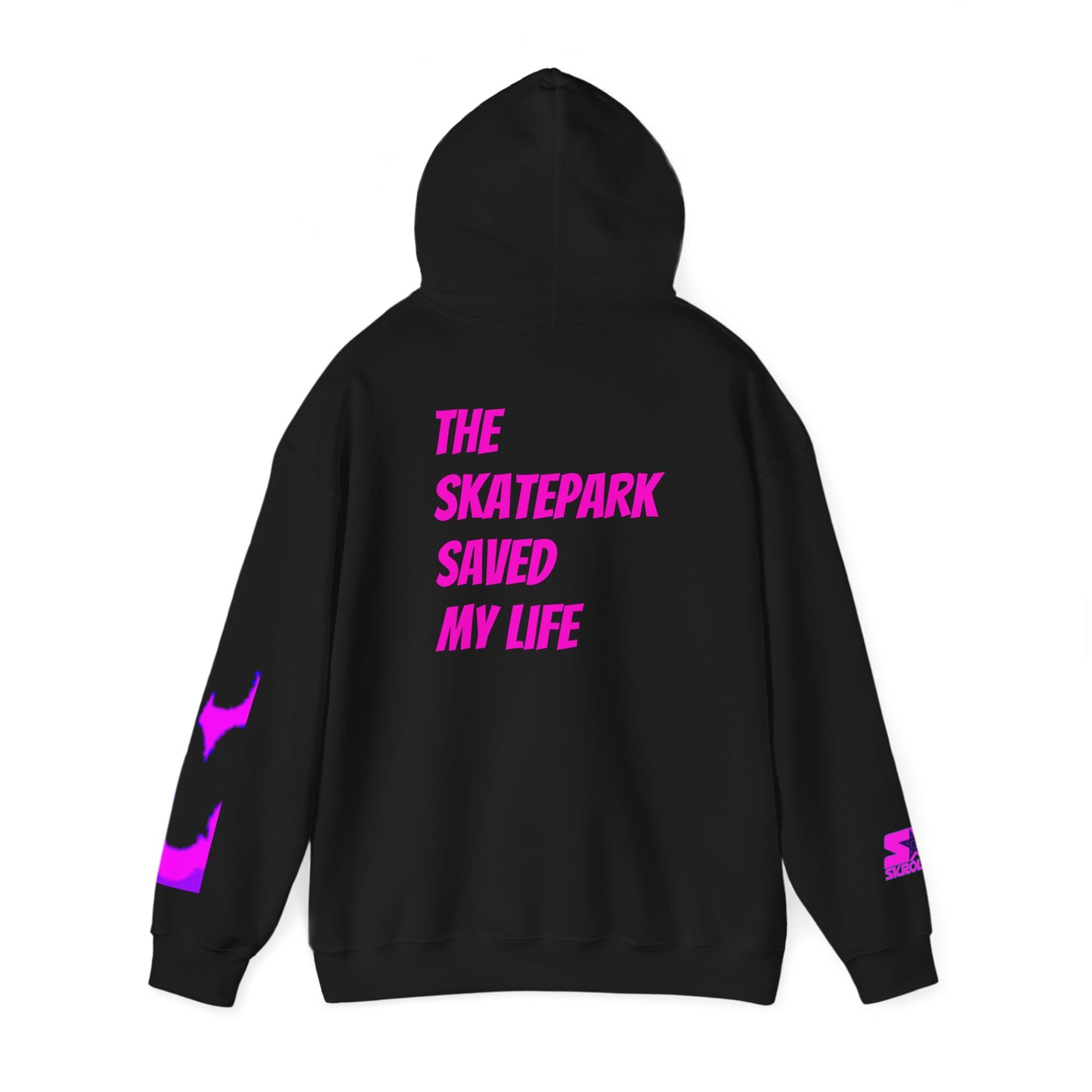 Skroll "Pink Shuriken x The Skatepark Saved My Life" Unisex Heavy Blend™ Hoodie