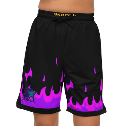 Skroll "Purple Flame Chakra Shuriken"  Baller Shorts