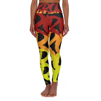 Skroll Yoga Leggings - "Kalki Vibrant Gradient"