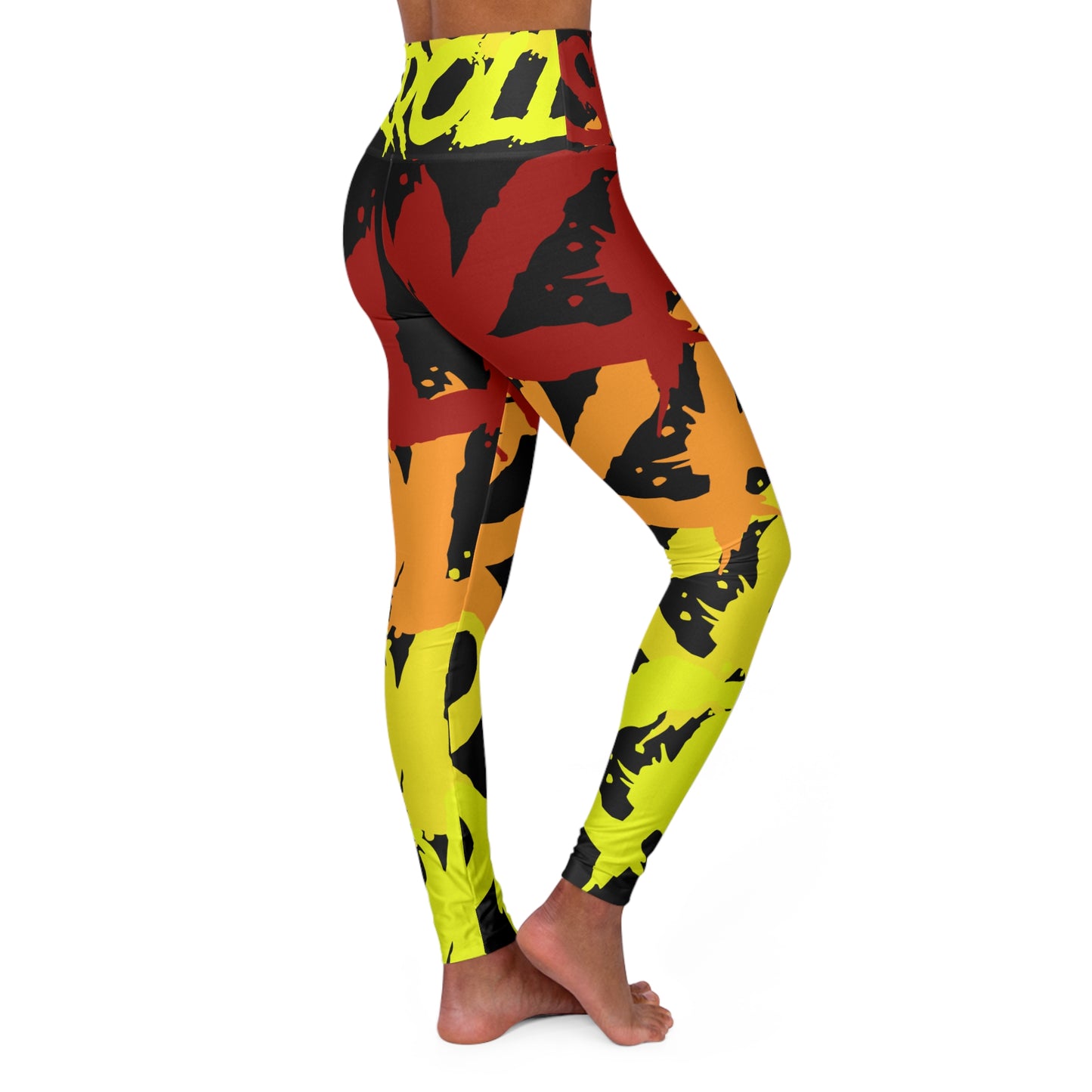 Skroll Yoga Leggings - "Kalki Vibrant Gradient"