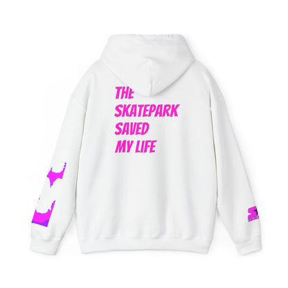 Skroll "Pink Shuriken x The Skatepark Saved My Life" Unisex Heavy Blend™ Hoodie