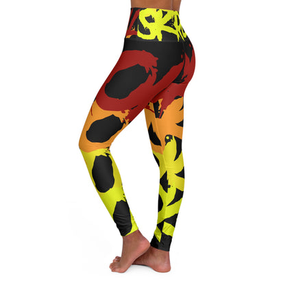 Skroll Yoga Leggings - "Kalki Vibrant Gradient"