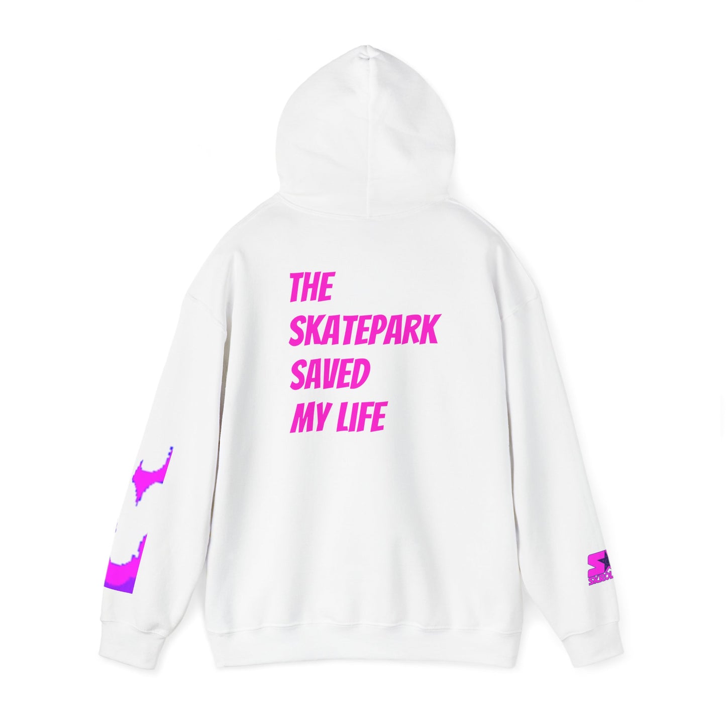 Skroll "Pink Shuriken x The Skatepark Saved My Life" Unisex Heavy Blend™ Hoodie