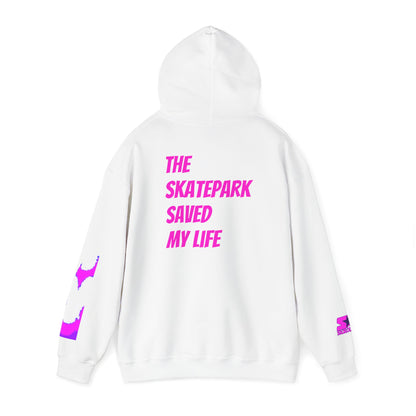 Skroll "Pink Shuriken x The Skatepark Saved My Life" Unisex Heavy Blend™ Hoodie