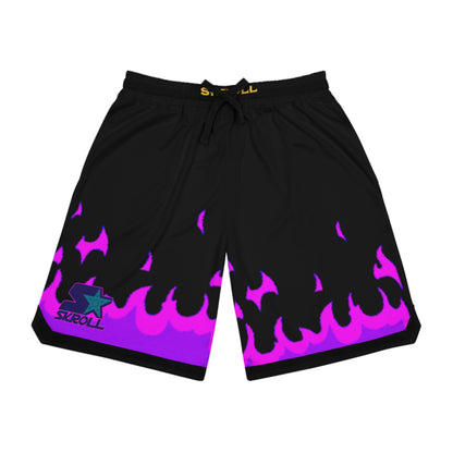 Skroll "Purple Flame Chakra Shuriken"  Baller Shorts