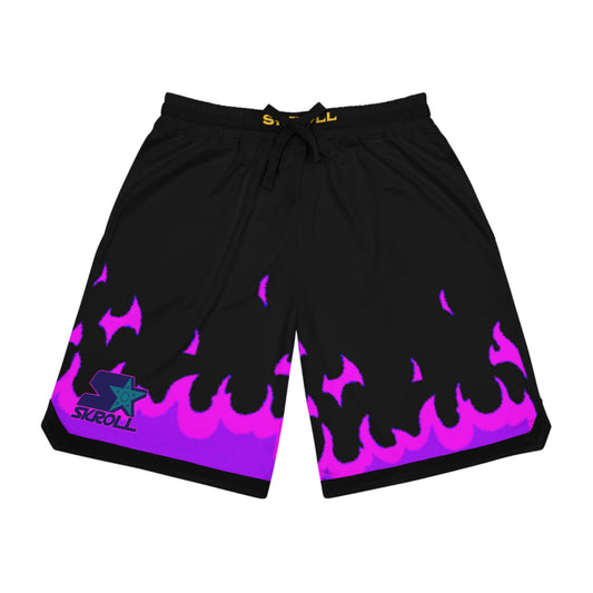 Skroll "Purple Flame Chakra Shuriken"  Baller Shorts