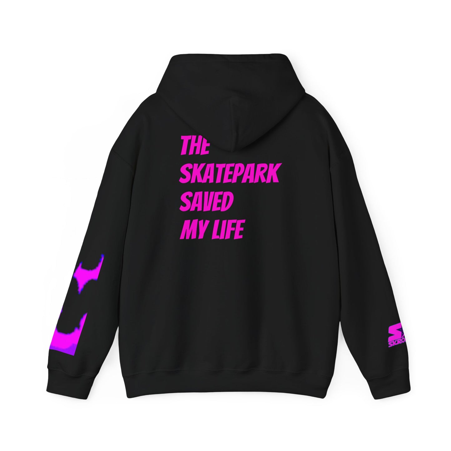 Skroll "Pink Shuriken x The Skatepark Saved My Life" Unisex Heavy Blend™ Hoodie