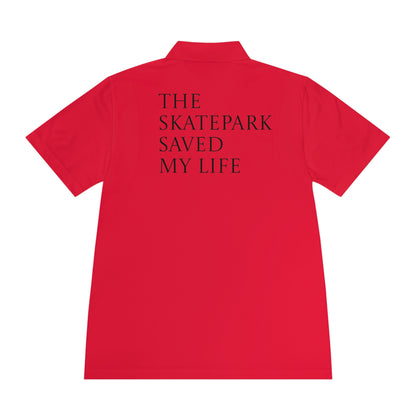 Skroll  "Gold Katana x The Skatepark Saved My Life" Polo Shirt